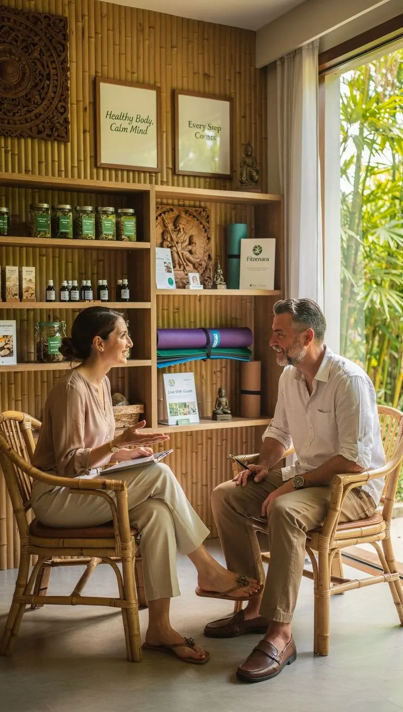 ภาพของผู้หญิงที่กำลังออกกำลังกายกลางแจ้งในธรรมชาติเมืองไทย